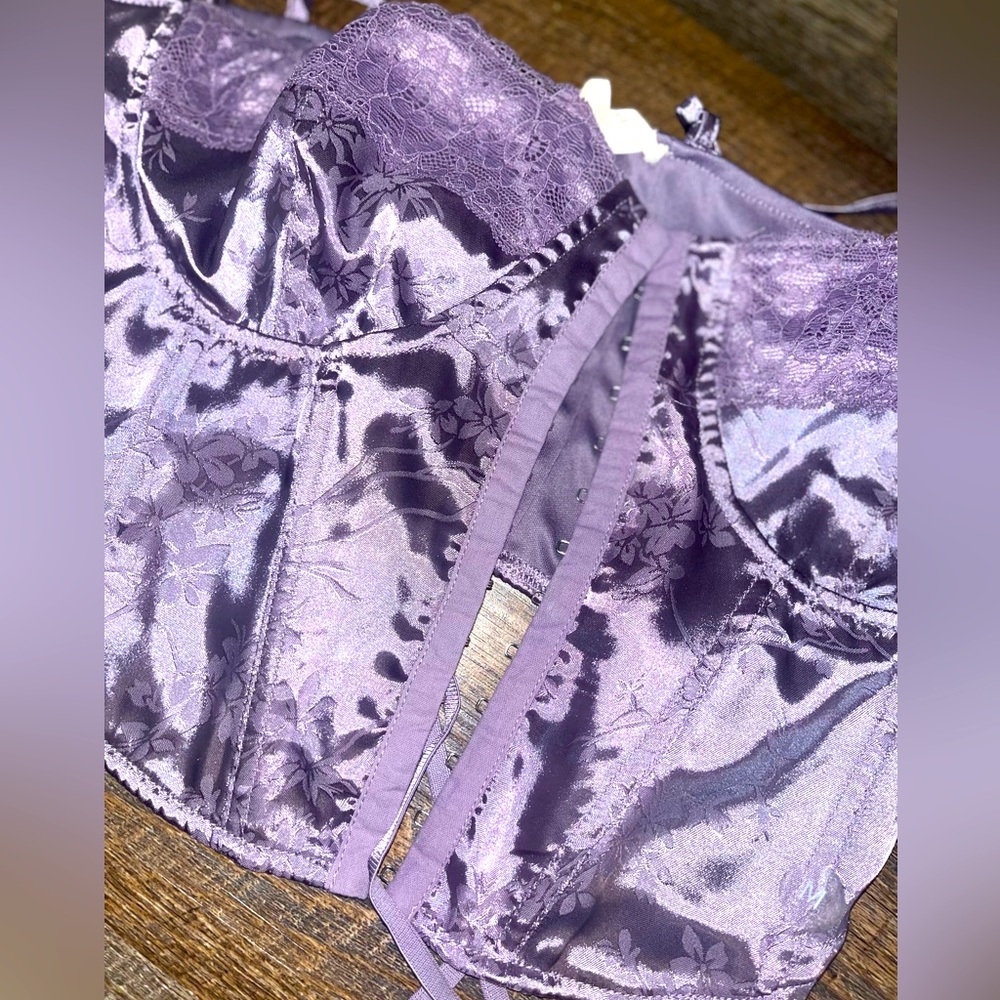 LA Hearts purple corset